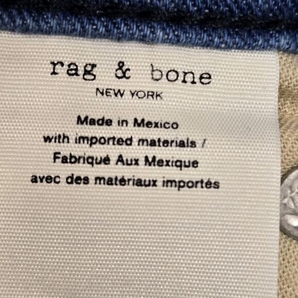 Rag & Bone Jeans Womens 27 Nina High Rise Ankle Flare Poppy Designer Cropped - Picture 7 of 11